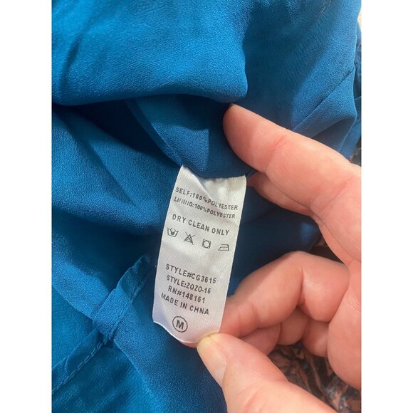 NWT Buddy Love Women's Zozo Elastic Waist V Neck, Bell Sleeve Dress - Medium - Picture 13 of 14